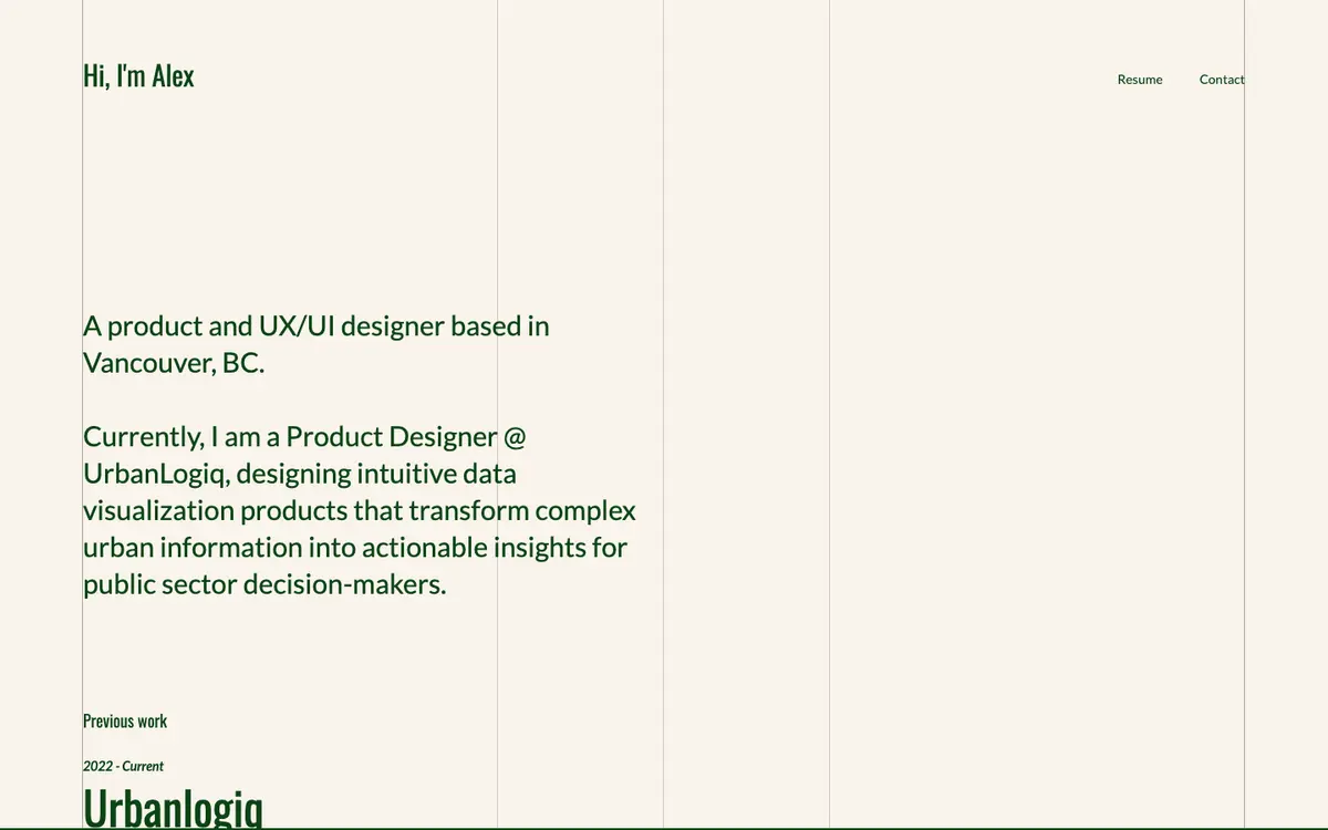 Portfolio site of Alexander Fung