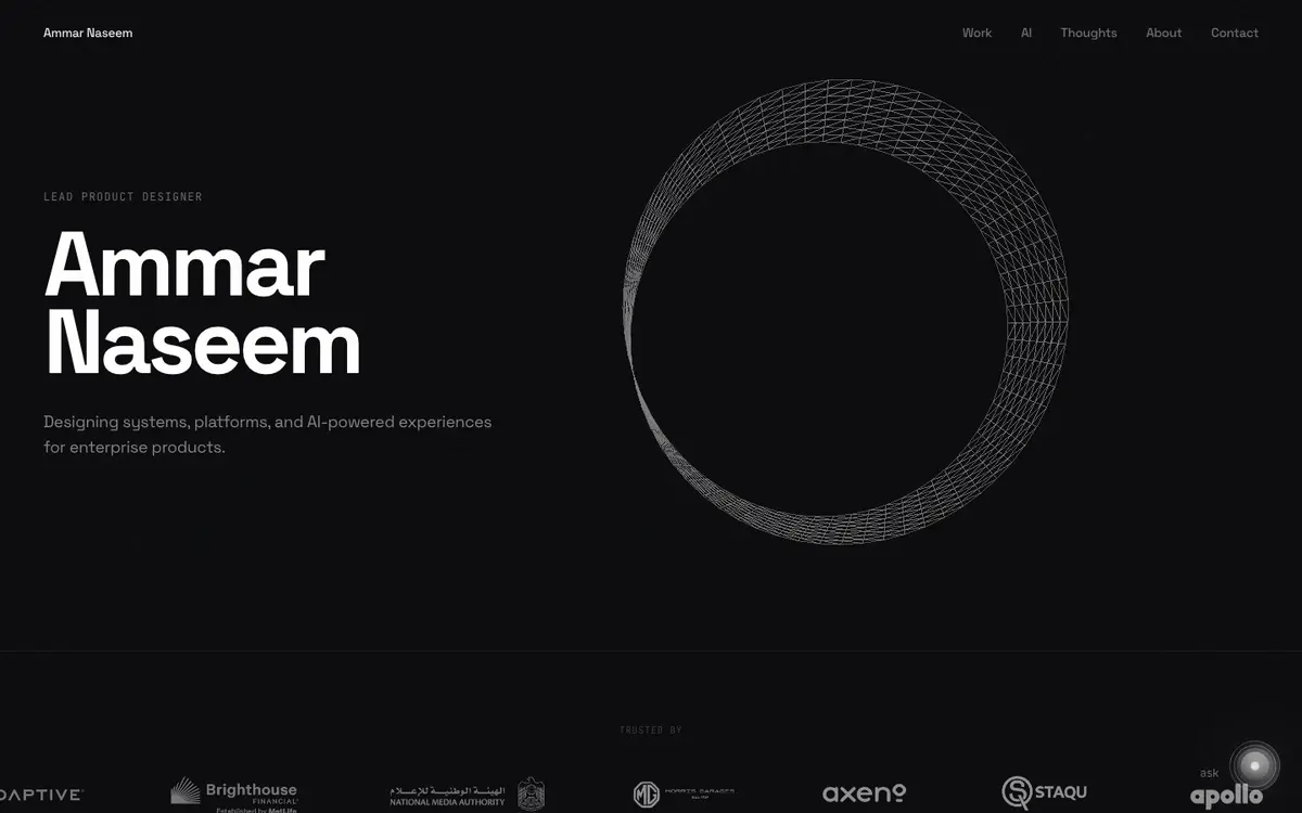 Portfolio site of Ammar Naseem