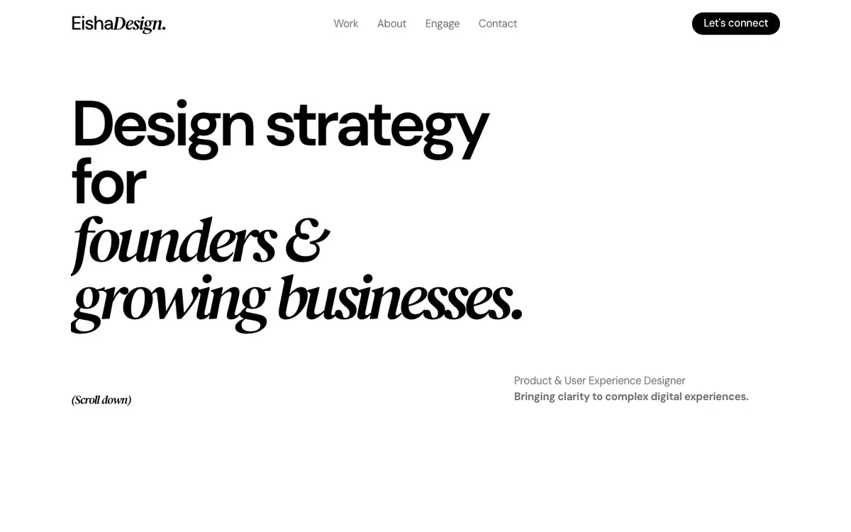 Portfolio site of Eisha Gupta