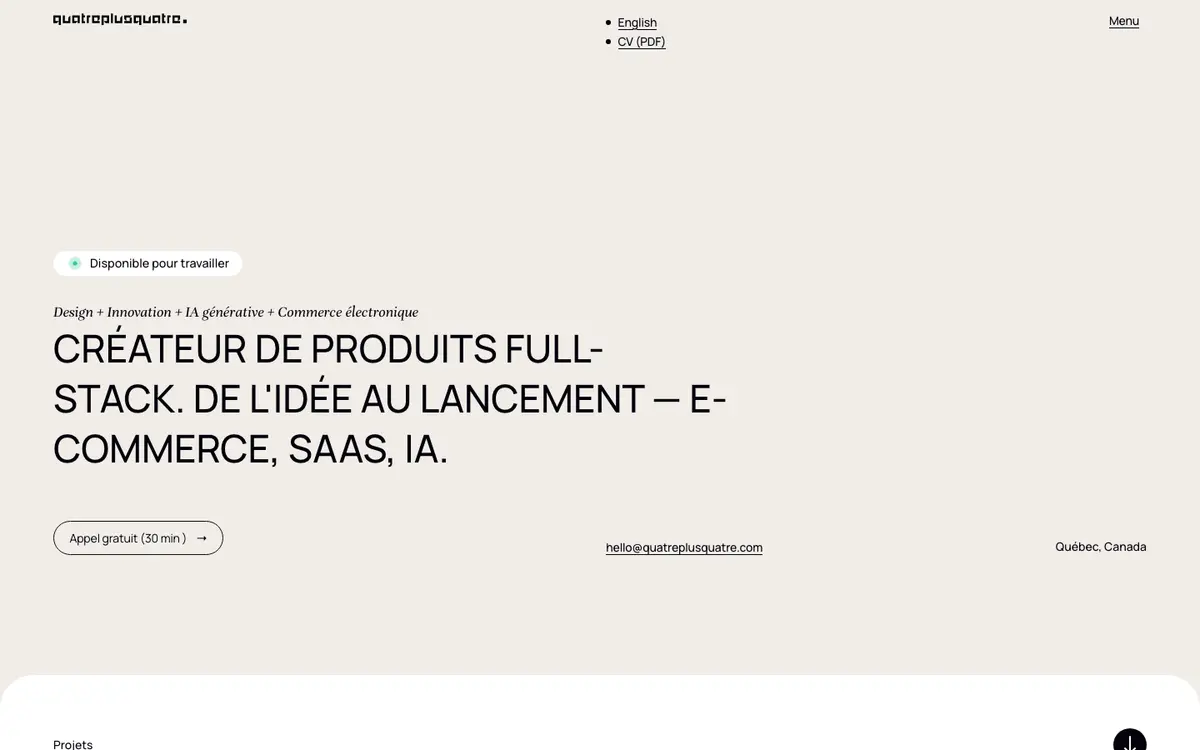 Portfolio site of Emilien Edmond