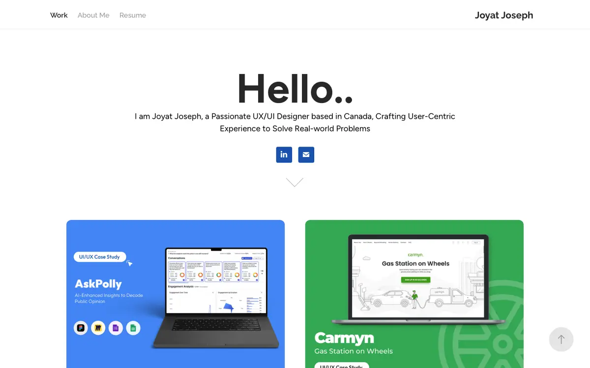 Portfolio site of Joyat Joseph