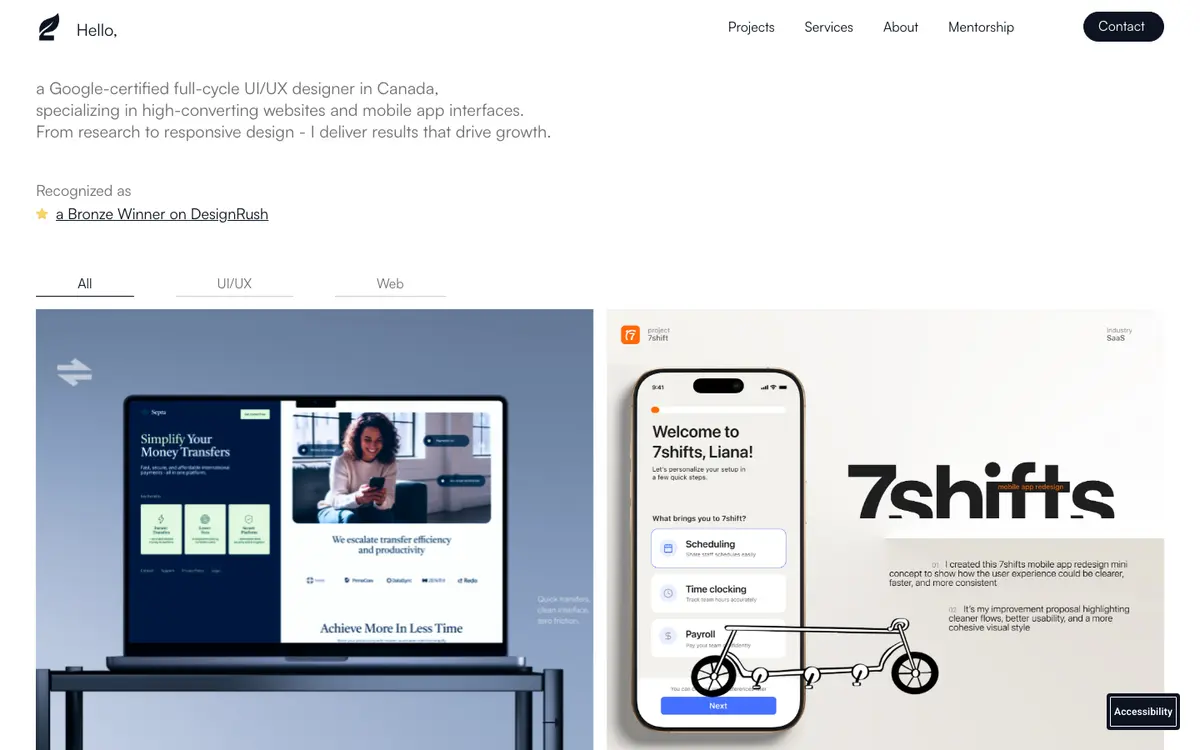 Portfolio site of Liana Drozd
