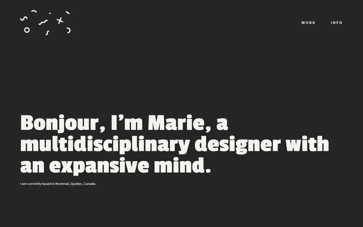 Portfolio site of Marie Bocquet