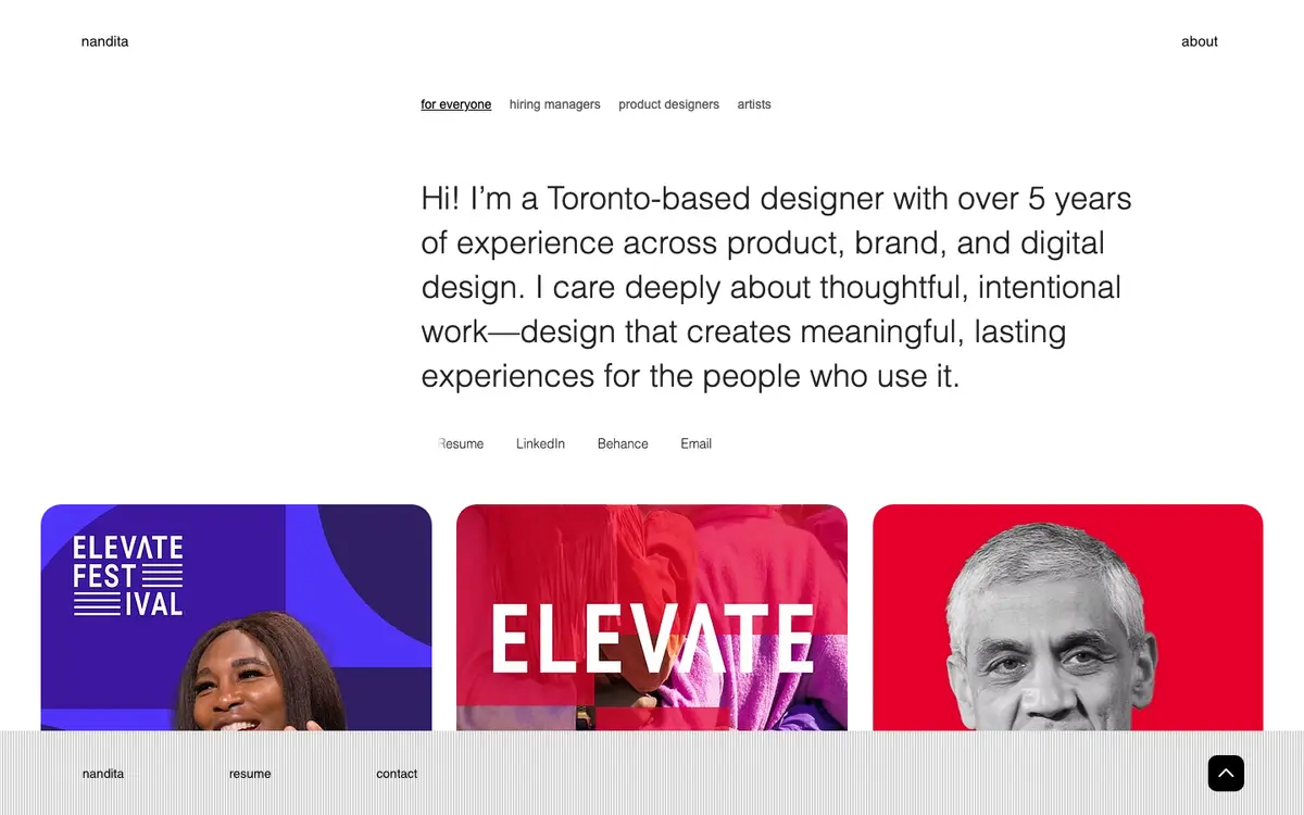 Portfolio site of Nandita Sharma