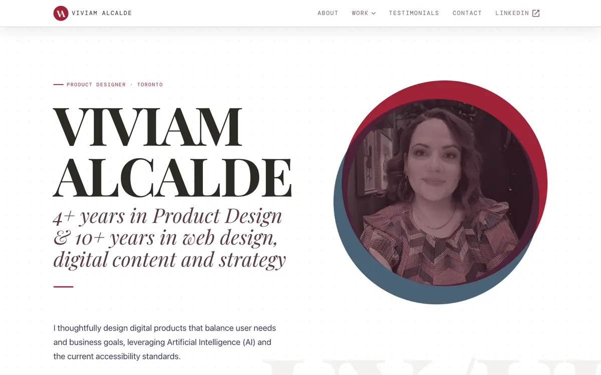 Portfolio site of Viviam Alcalde